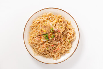 豚肉と小海老の焼きビーフン