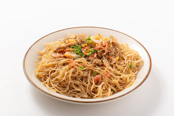 豚肉と小海老の焼きビーフン