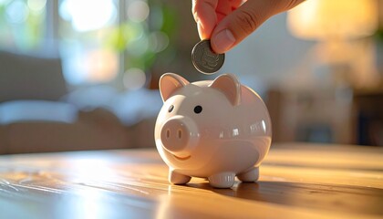 piggy bank on a white background