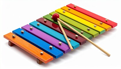 xylophone isolated on white background