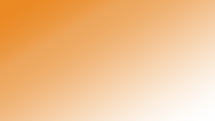 Orange to white gradient background with soft light effect isolated on a transparent background color