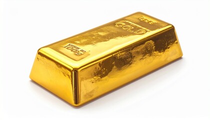 gold bars isolated on white
