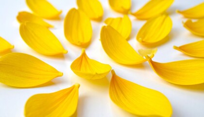 yellow tulips on white background