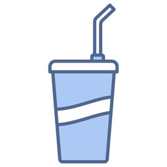 Drink Cup Blue Icon