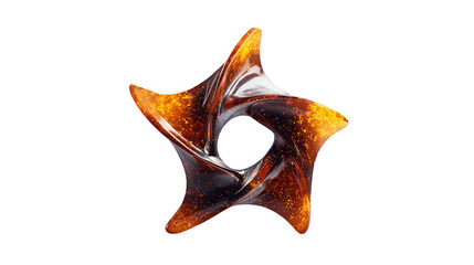 A swirling galaxy captured within a geometric form a timeless dance of cosmic light on black