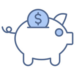 Savings Account Blue Icon