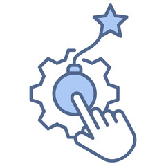 Debt Control Blue Icon