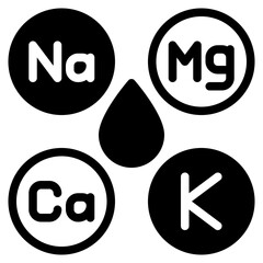 Mineral Salt Elements Icon