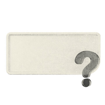 3d question sticky note paper text box halftone style
