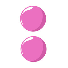 Fototapeta premium Pink Punctuation Mark