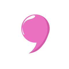Pink Punctuation Mark