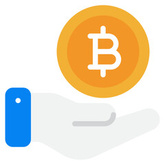 Digital Bitcoin Wallet Illustration
