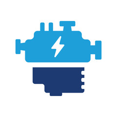 Obraz premium Electric motor icon