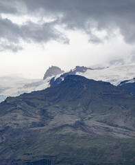 mountains and glacier in Iceland