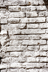 Formato PNG, muro de ladrillos antiguo con fondo transparente