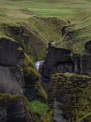 canyon Fjaðrárgljúfur and river Fjaðrá in Iceland