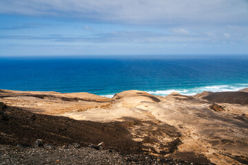Aerial view on the Cofete beach - Fuerteventura landscapes