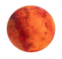 Fototapeta premium planet mars on black , isolated