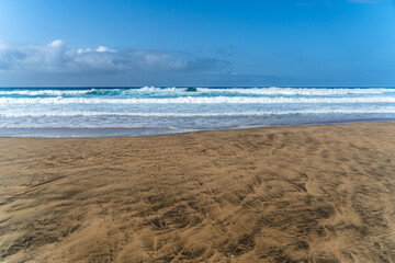 Cloudy day on the Cofete beach - Fuerteventura landscapes