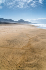 Cloudy day on the Cofete beach - Fuerteventura landscapes