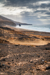 Roque del Moro on Cofete beach - Fuerteventura