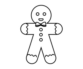 gingerbread man with a cookie
