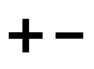 Obraz premium Plus and minus symbols transparent background cutout png