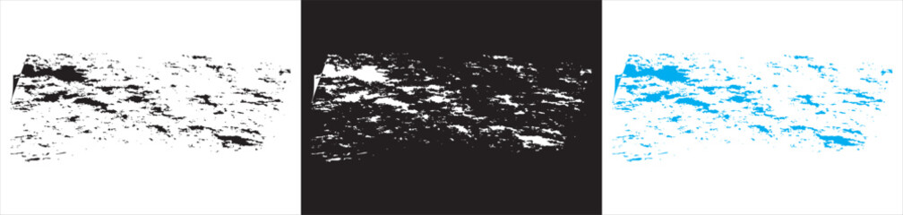 Abstract paint brush stroke vector set Collection of abstract vector brush stroke textures in black and blue colors, ideal for digital art, design backgrounds, and creative illustration use EPS10/AI.