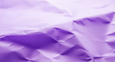 Dynamic Lavender and Deep Purple Crumpled Paper Texture with Abstract Folds and Gradient Shadows