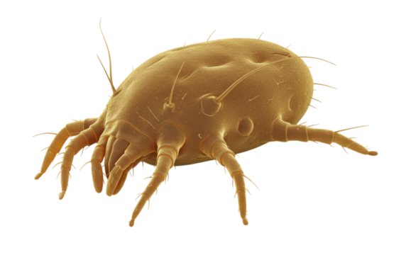 Microscopic dust mite transparent background cutout png