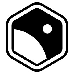 Minimalist Planet Icon