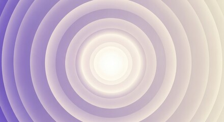 Ethereal Gradient Concentric Circles with Soft Light Radiating from Center
