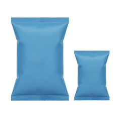 Blue Chips Bag Isolated on Transparent Background