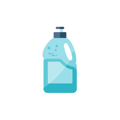 Flat Design Cleaning Liquid Bottle Icon