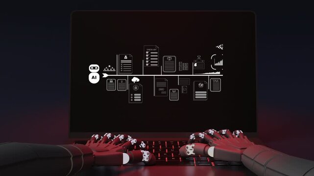 The business robot AI help analyze and enhance business plans to increase business efficiency by use timeline plan