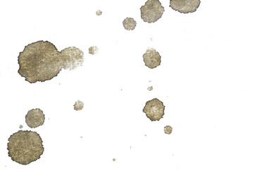Brown stains on a transparent background, ideal for overlays, textures, and artistic design projects.