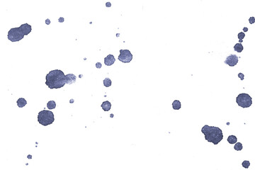 Blue stains on a transparent background, suitable for overlays, textures, and creative graphic designs.