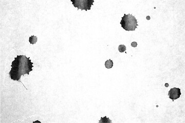 Stains and splashes on a transparent background, ideal for overlay textures