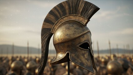 Ancient Greek Warrior Helmet