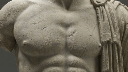 Ancient Marble Sculpture Detail