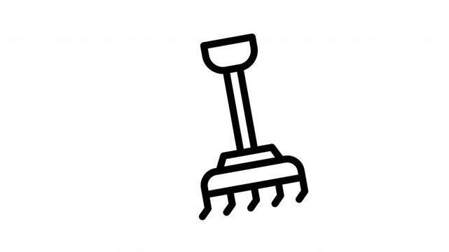 rake minimalist stroke animation