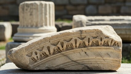Ancient Stone Carving Detail