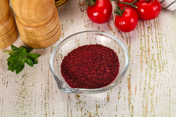 Natural organic Sumah powder for culinary