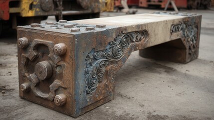 Fototapeta premium old antique sewing machine