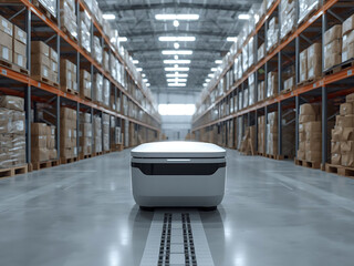 Autonomous robot warehouse logistics inventory automation elevates efficiency with calm precision