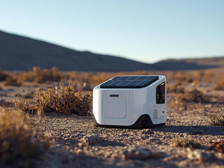 Solar device edge AI remote desert autonomous