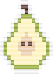 Fototapeta premium Pixel Pear Cutie