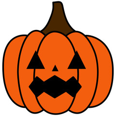 Halloween Pumpkin Jack O Lantern Illustration
