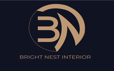 Elegant interior design logo for branding, marketing and social media presence, perfect for interior designers, architects, and home decor businesses seeking a modern look