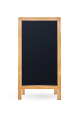 board with an empty space for menu descriptions and advertising information. highlighted on a transparent background